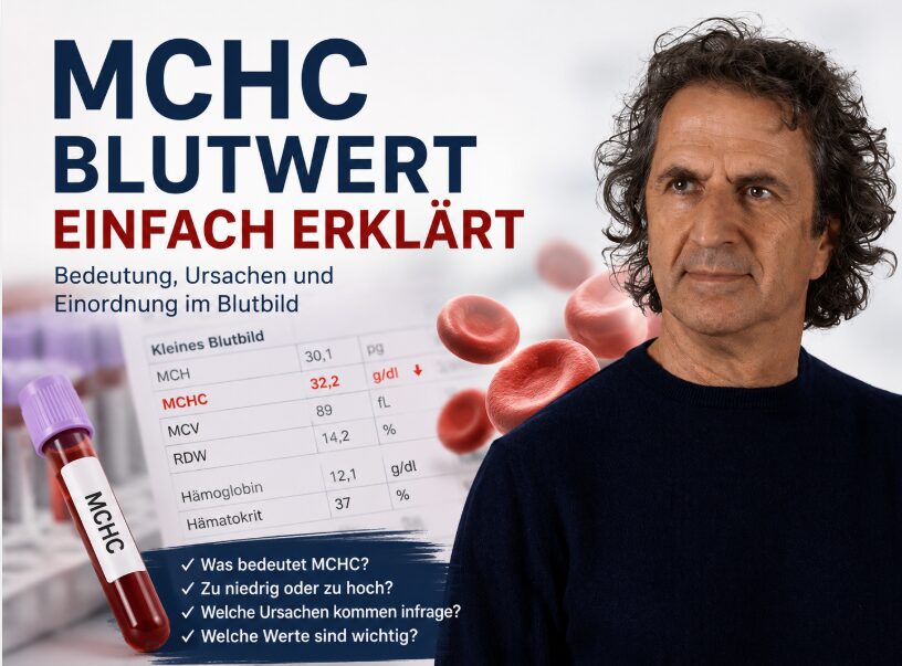 MCHC Blutwert einfach erklärt mit Laborbefund, roten Blutkörperchen und René Gräber als Experte